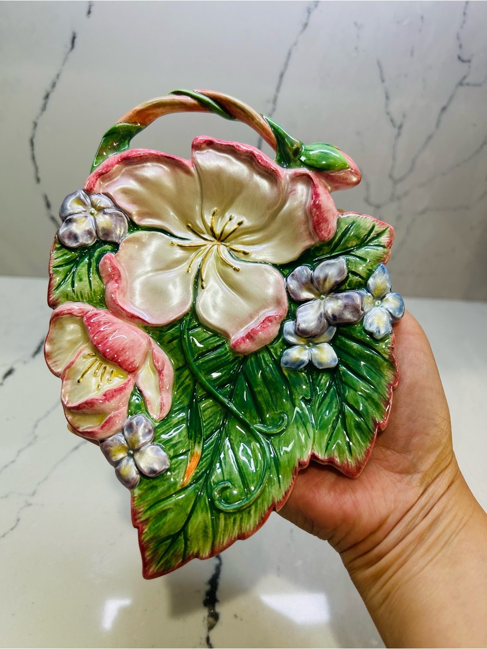 Fitz And Floyd Flower Candy Dish